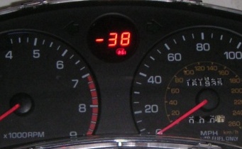 Red - High Resolution Boost Guage (Replaced OEM Gauge)