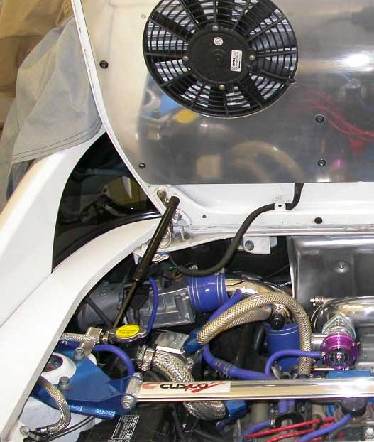 Gas Charged Engine Lid Prop Rod